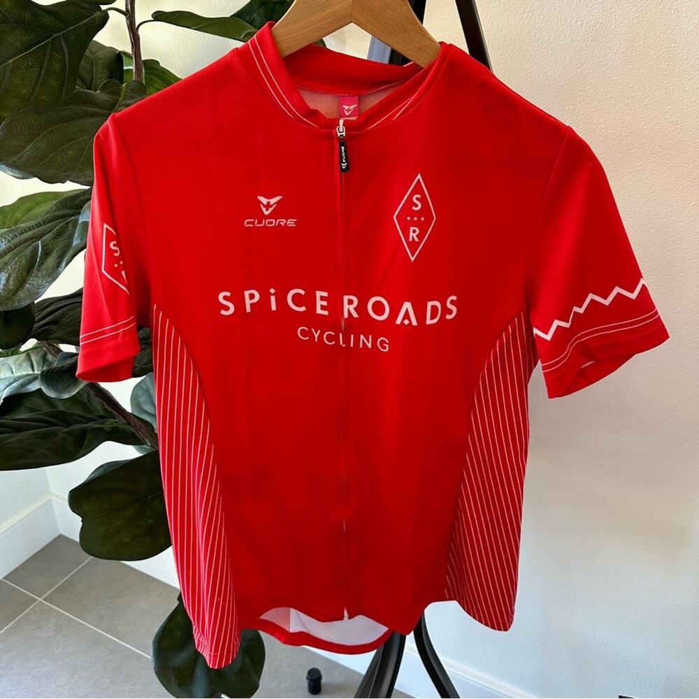 Cuore Red Racing Cycling Jersey Short Sleeve Women's Size XL Back Zip